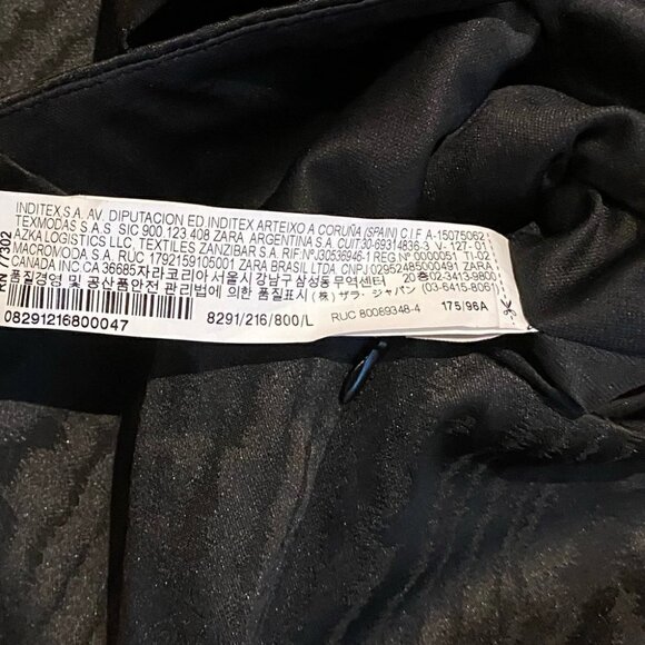 NWT Zara Satin Effect Crop Top long sleeves Size L - Picture 8 of 12